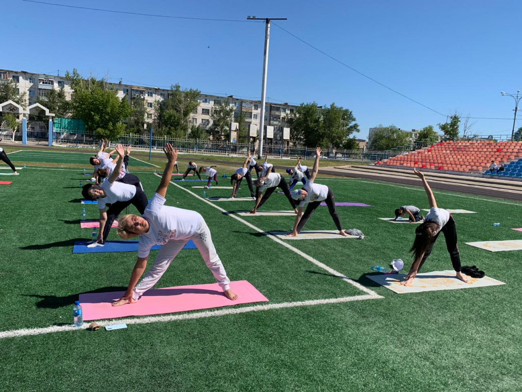 International Yoga day marked in Kazakhstan 